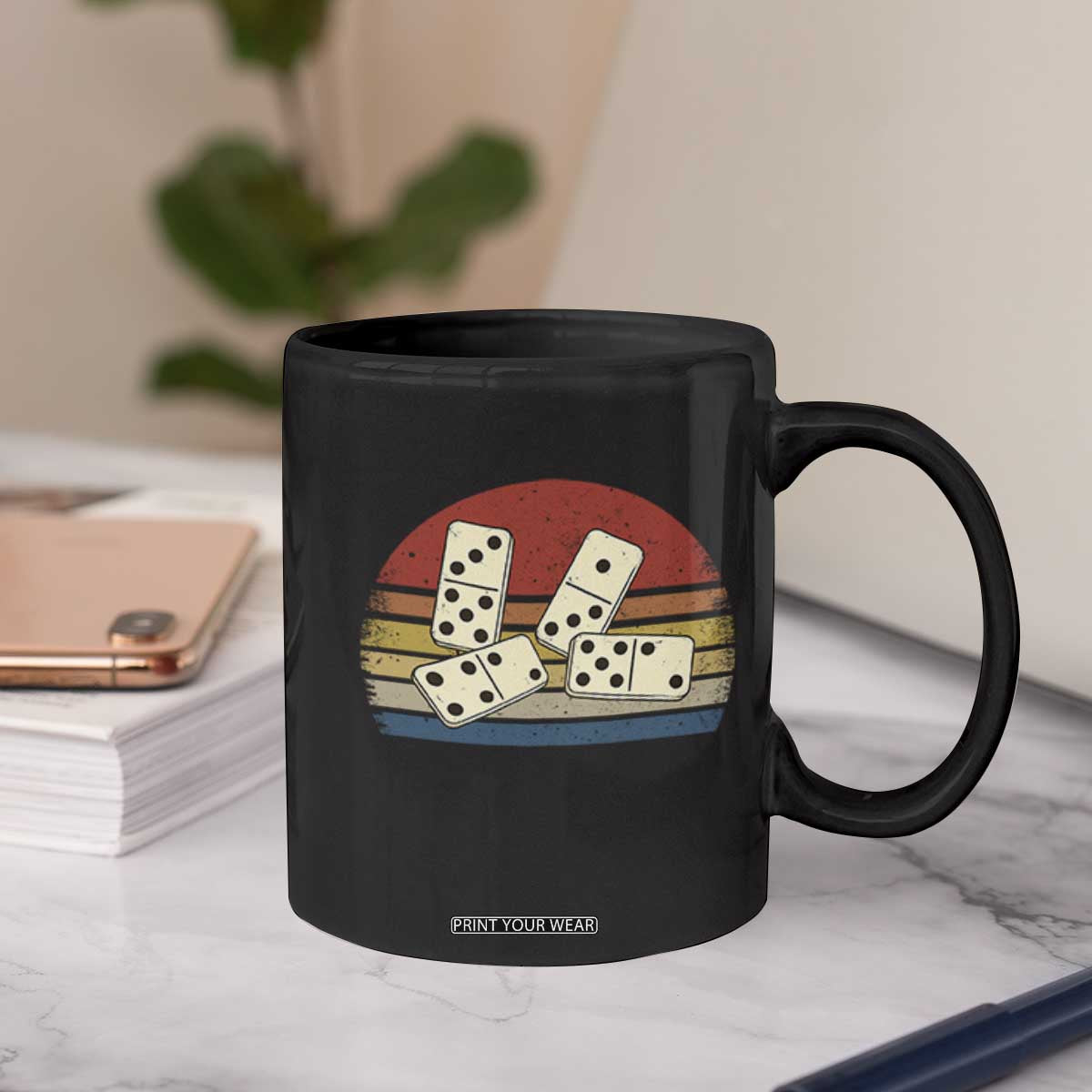 Vintage Domino Player 8647 Coffee Mug Board Game Subtle Protest TS12 Print Your Wear