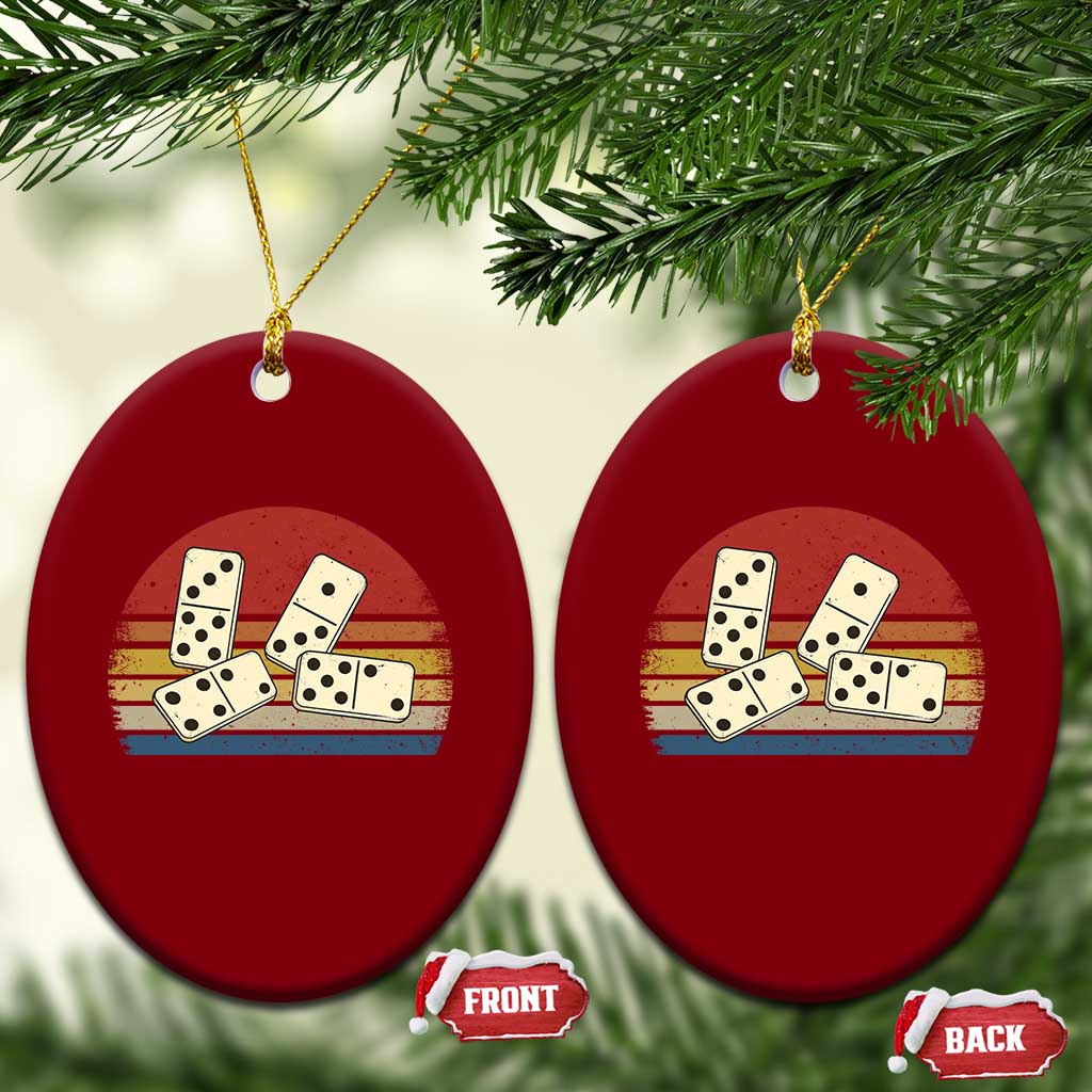 Vintage Domino Player 8647 Ceramic Ornament Board Game Subtle Protest TS12 Print Your Wear