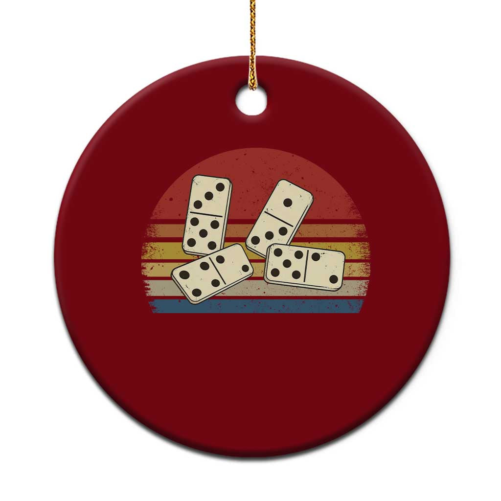Vintage Domino Player 8647 Ceramic Ornament Board Game Subtle Protest TS12 1pc Red Print Your Wear