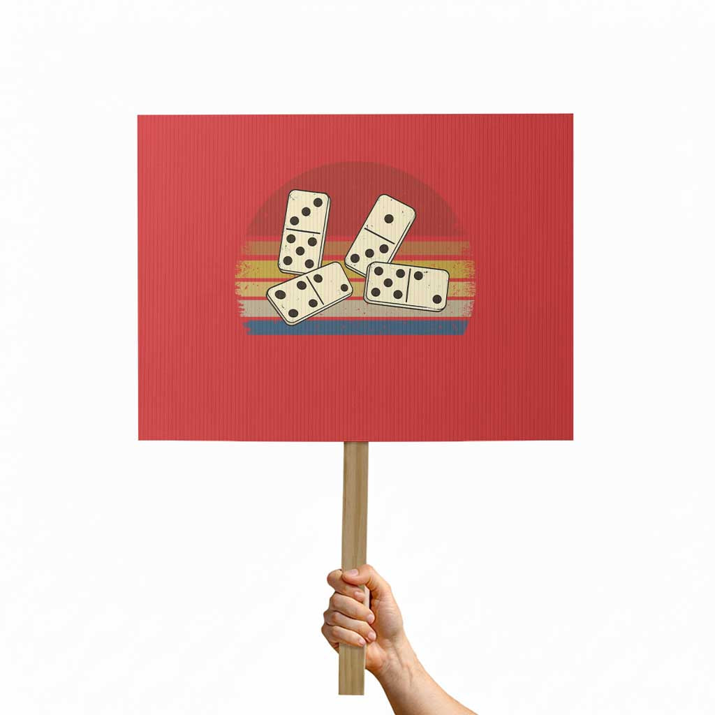 Vintage Domino Player 8647 Protest Sign Board Game Subtle Protest TS12 Horizontal 18