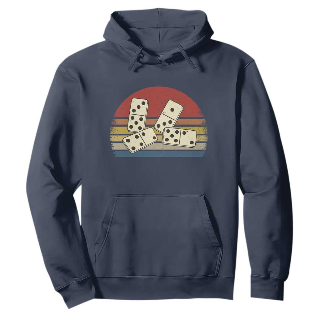 Vintage Domino Player 8647 Hoodie Board Game Subtle Protest TS12 Navy Print Your Wear
