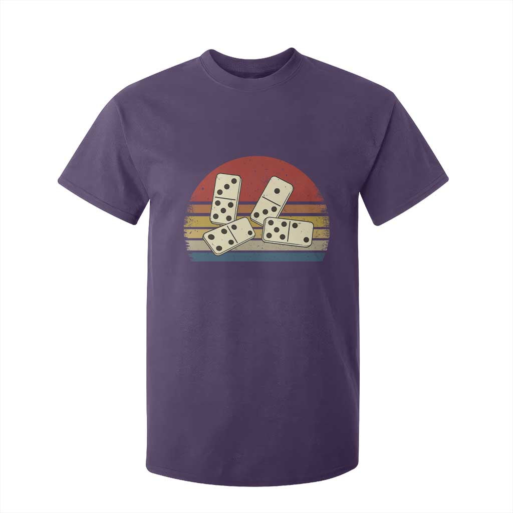 Vintage Domino Player 8647 T Shirt For Kid Board Game Subtle Protest TS12 Purple Print Your Wear