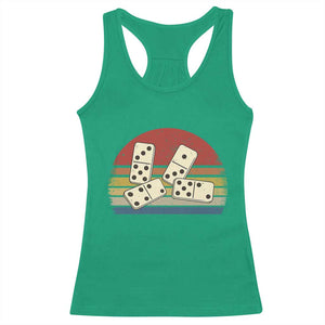 Vintage Domino Player 8647 Racerback Tank Top Board Game Subtle Protest TS12 Irish Green Print Your Wear