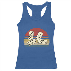 Vintage Domino Player 8647 Racerback Tank Top Board Game Subtle Protest TS12 Royal Blue Print Your Wear