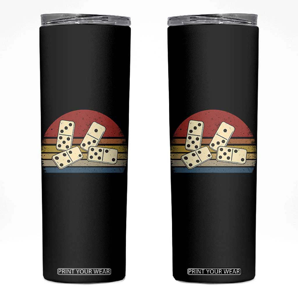 Vintage Domino Player 8647 Skinny Tumbler Board Game Subtle Protest TS12 Black Print Your Wear