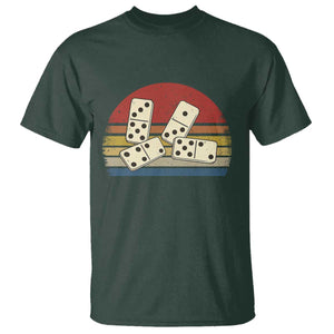 Vintage Domino Player 8647 T Shirt Board Game Subtle Protest TS12 Dark Forest Green Print Your Wear