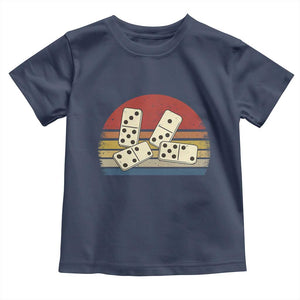Vintage Domino Player 8647 Toddler T Shirt Board Game Subtle Protest TS12 Navy Print Your Wear