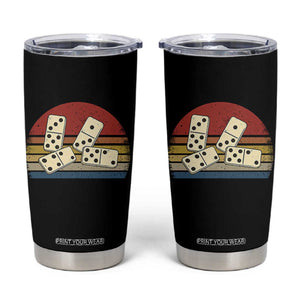 Vintage Domino Player 8647 Tumbler Cup Board Game Subtle Protest TS12 Black Print Your Wear