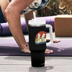 Vintage Domino Player 8647 Tumbler With Handle Board Game Subtle Protest TS12 Print Your Wear