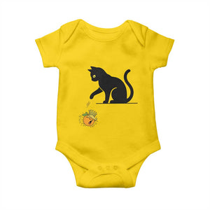 Funny No Kings Black Cat Baby Onesie Rebellious Cat Lover Gift TS12 Daisy Print Your Wear