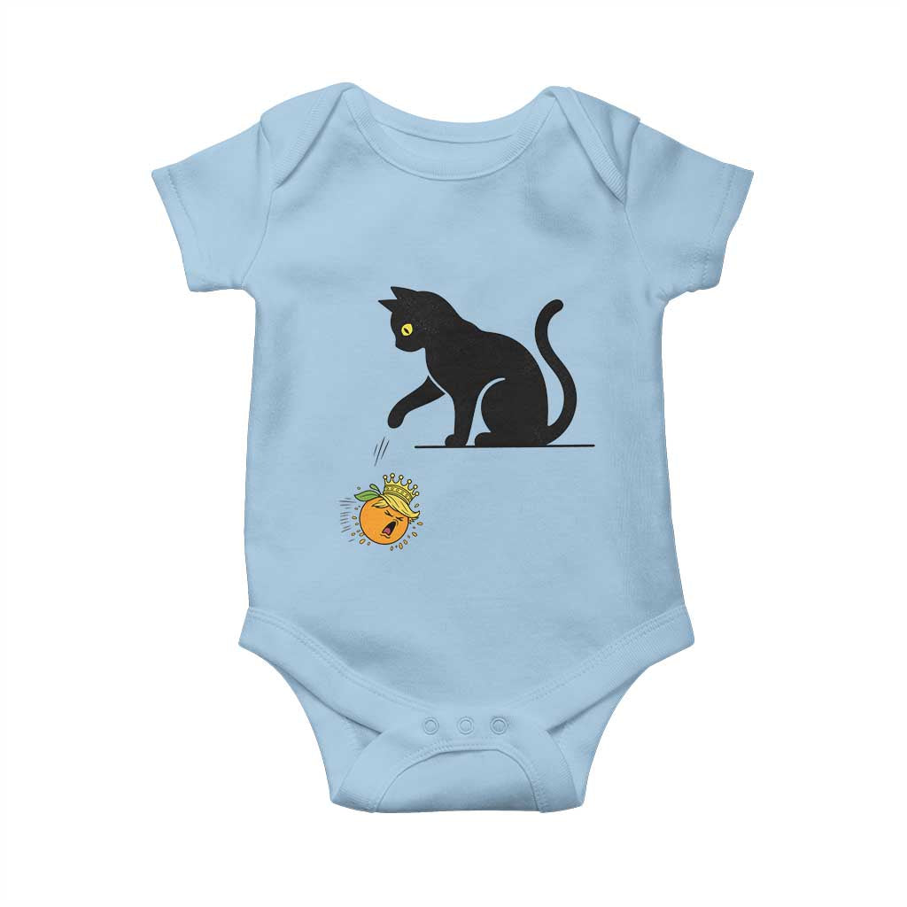 Funny No Kings Black Cat Baby Onesie Rebellious Cat Lover Gift TS12 Light Blue Print Your Wear