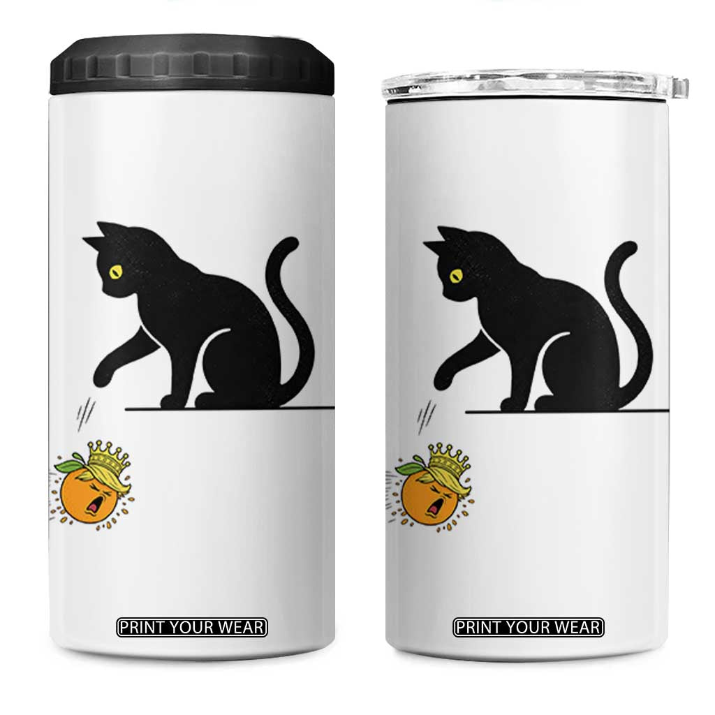 Funny No Kings Black Cat 4 in 1 Can Cooler Tumbler Rebellious Cat Lover Gift TS12 One Size: 16 oz White Print Your Wear