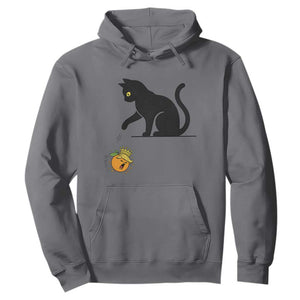 Funny No Kings Black Cat Hoodie Rebellious Cat Lover Gift TS12 Charcoal Print Your Wear