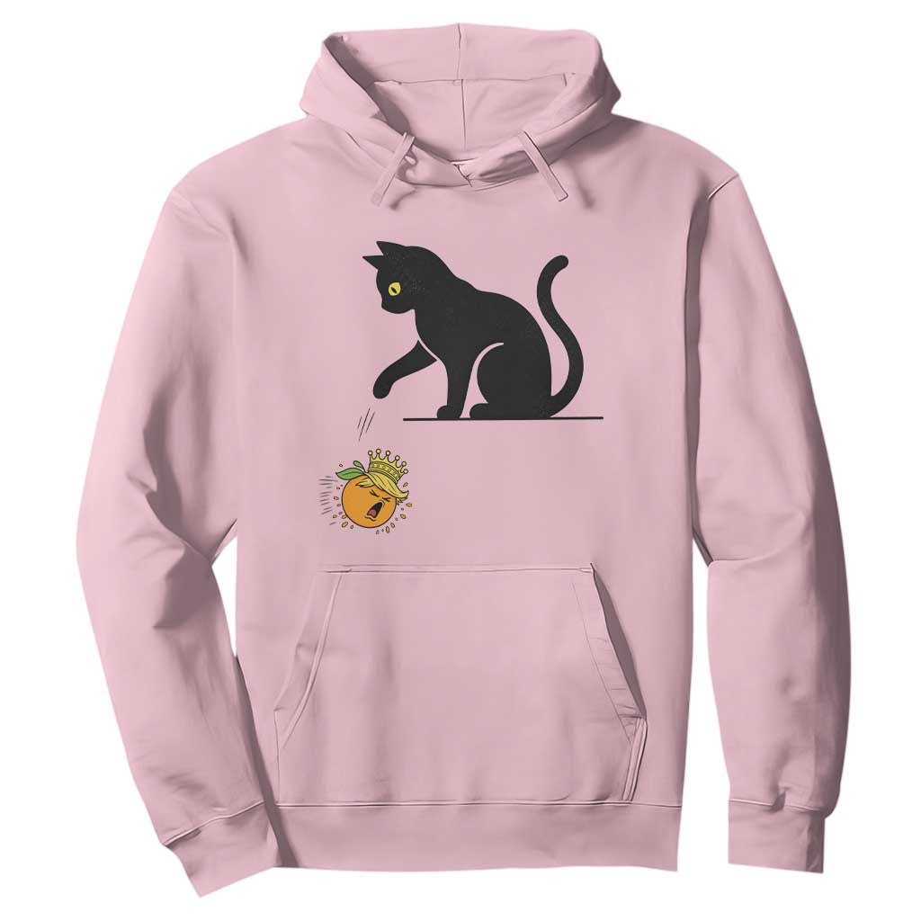 Funny No Kings Black Cat Hoodie Rebellious Cat Lover Gift TS12 Light Pink Print Your Wear