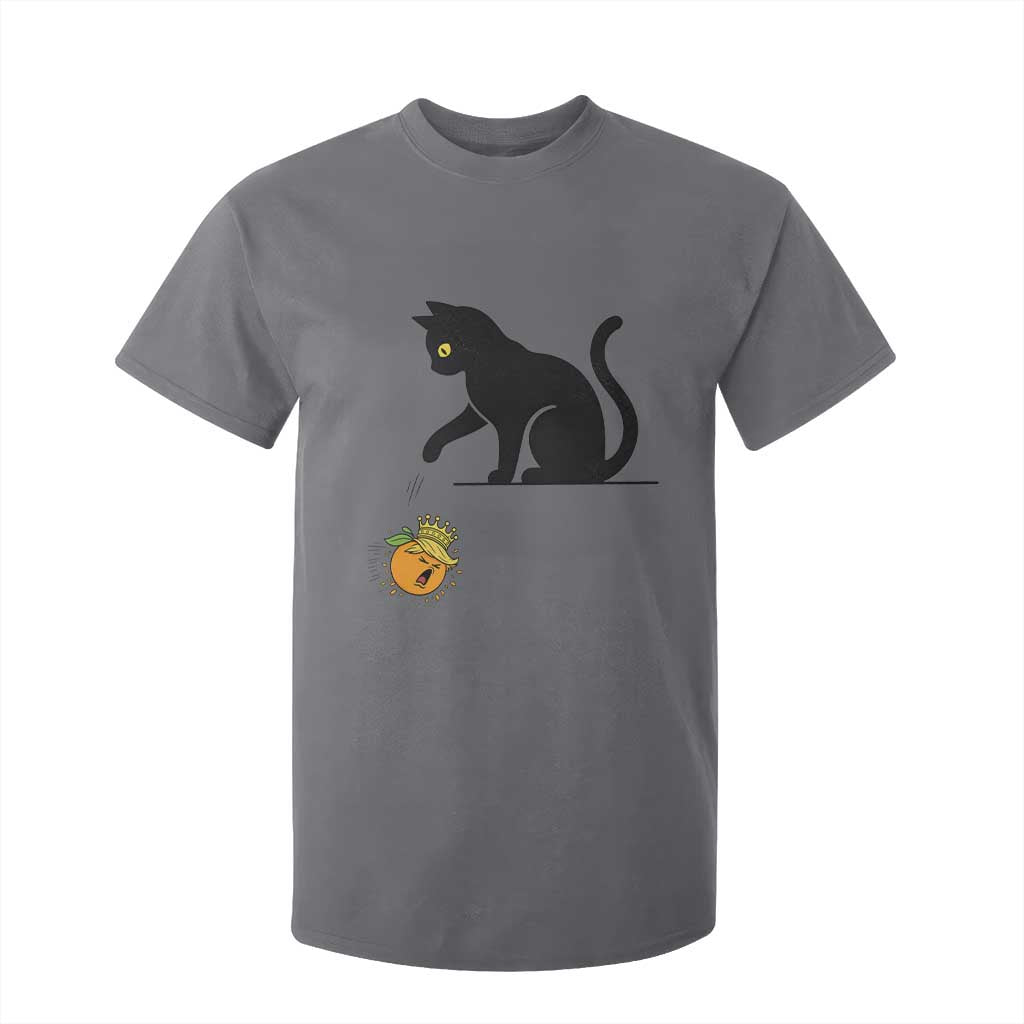 Funny No Kings Black Cat T Shirt For Kid Rebellious Cat Lover Gift TS12 Charcoal Print Your Wear
