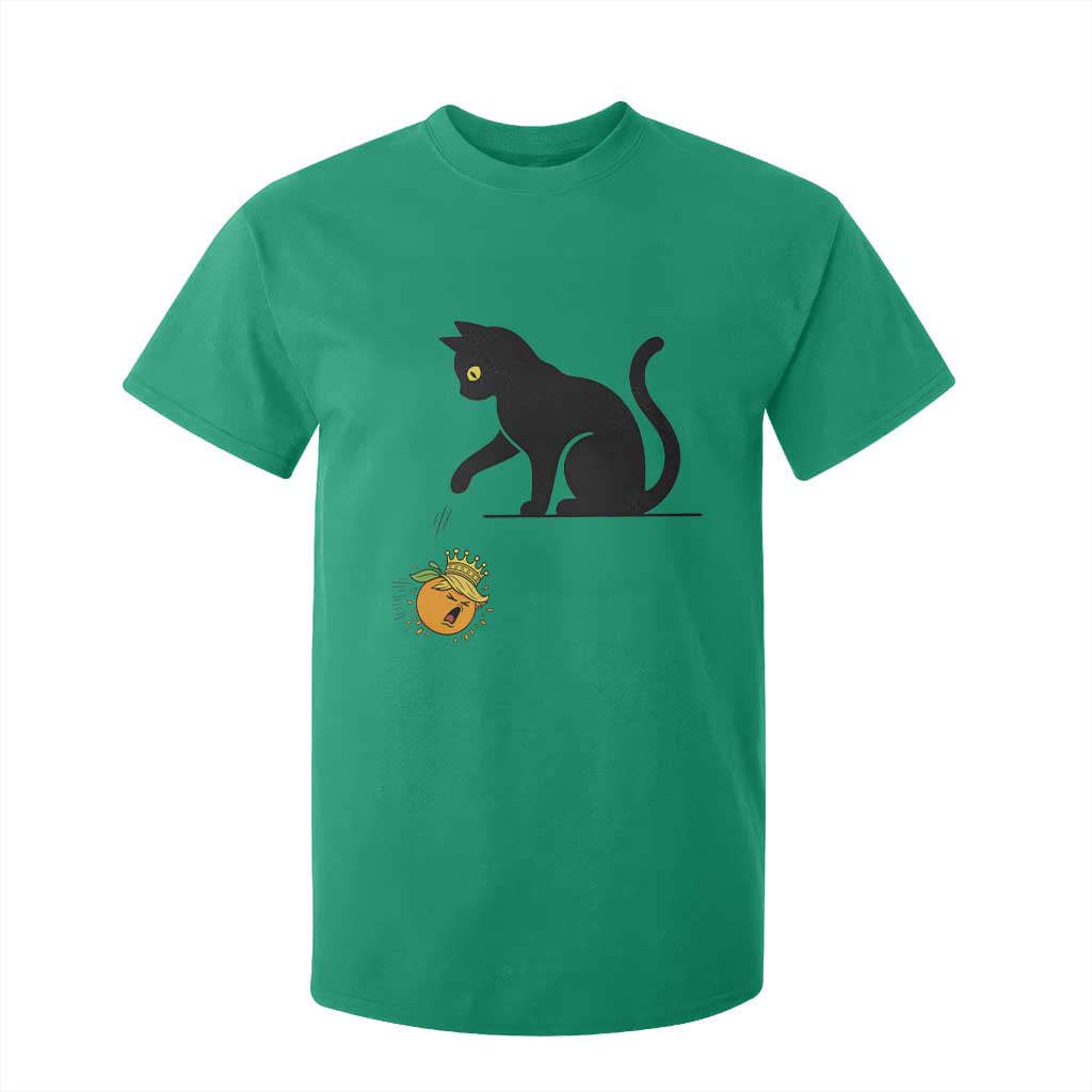 Funny No Kings Black Cat T Shirt For Kid Rebellious Cat Lover Gift TS12 Irish Green Print Your Wear