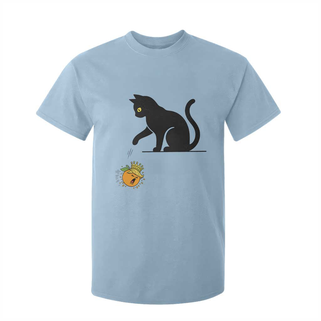 Funny No Kings Black Cat T Shirt For Kid Rebellious Cat Lover Gift TS12 Light Blue Print Your Wear