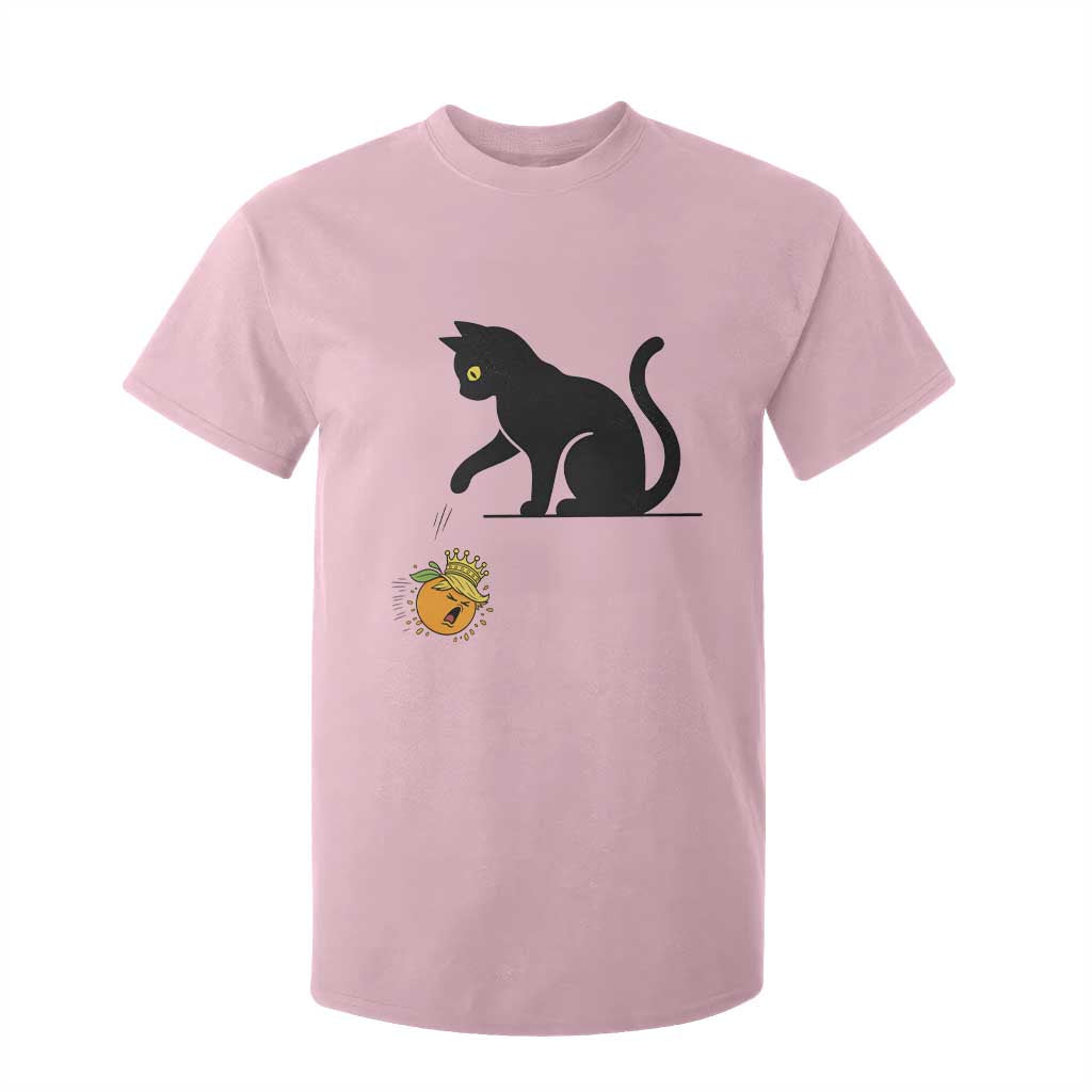 Funny No Kings Black Cat T Shirt For Kid Rebellious Cat Lover Gift TS12 Light Pink Print Your Wear