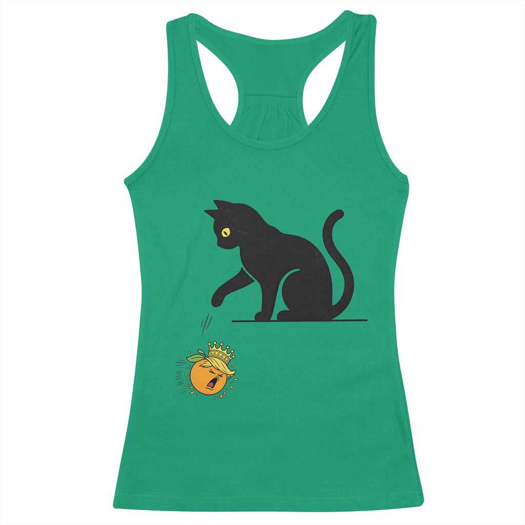 Funny No Kings Black Cat Racerback Tank Top Rebellious Cat Lover Gift TS12 Irish Green Print Your Wear