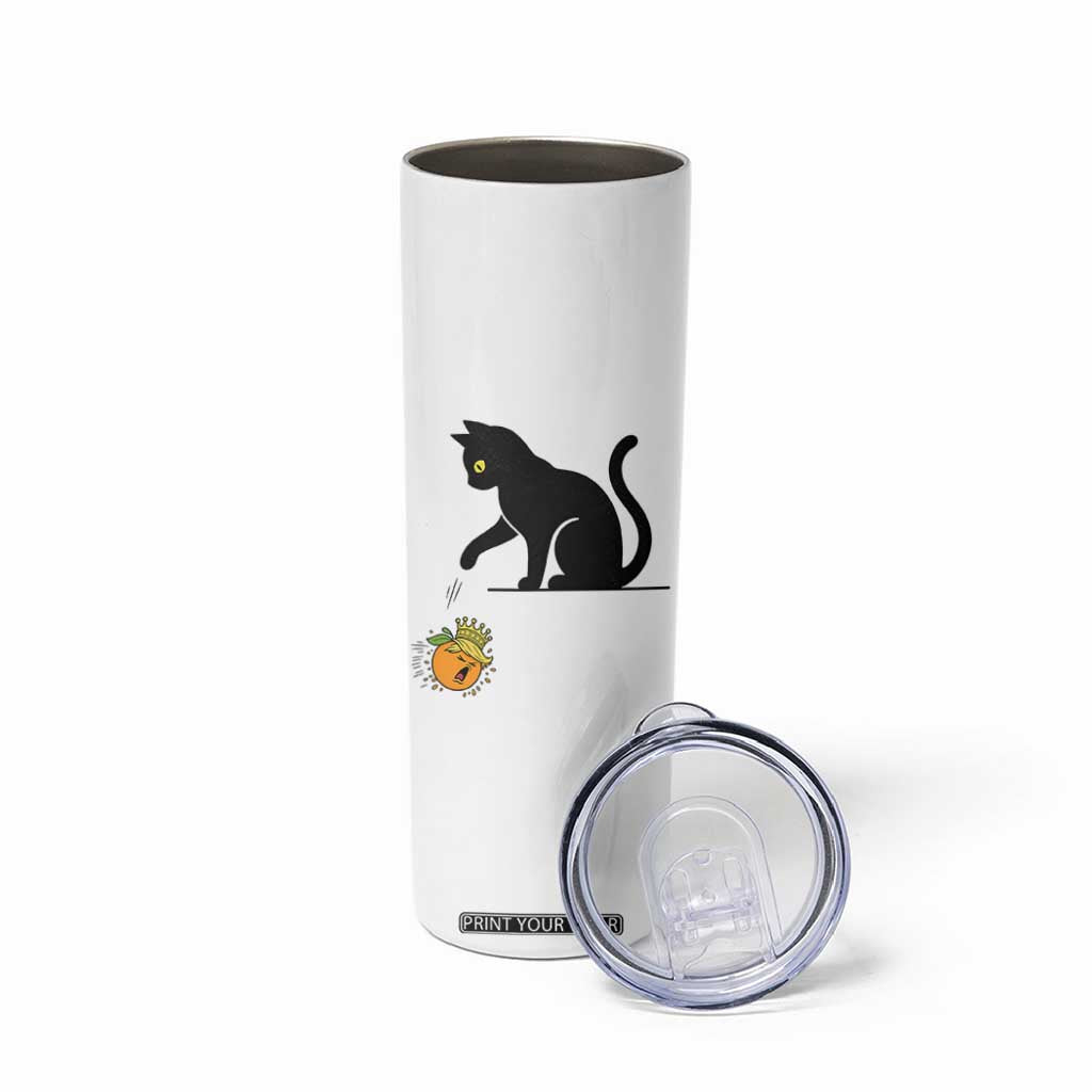 Funny No Kings Black Cat Skinny Tumbler Rebellious Cat Lover Gift TS12 Print Your Wear