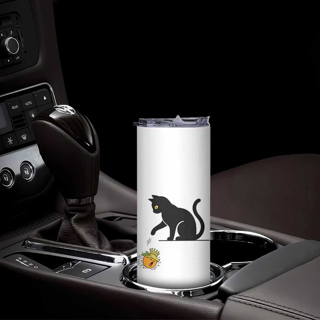 Funny No Kings Black Cat Skinny Tumbler Rebellious Cat Lover Gift TS12 Print Your Wear