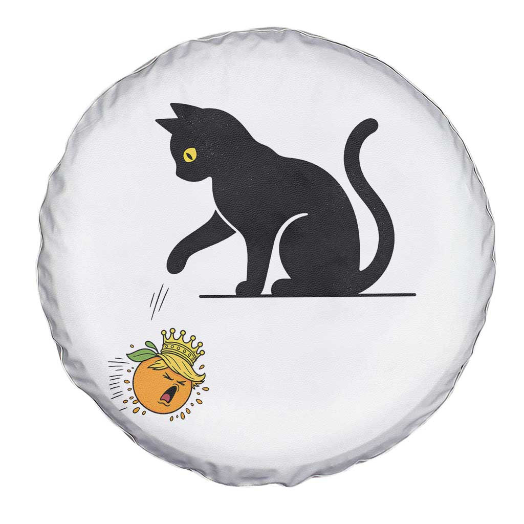 Funny No Kings Black Cat Spare Tire Cover Rebellious Cat Lover Gift TS12 Print Your Wear