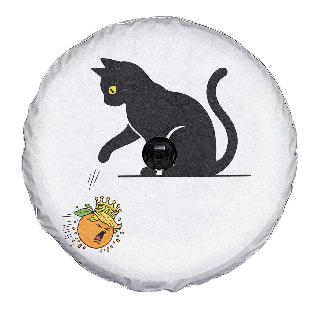Funny No Kings Black Cat Spare Tire Cover Rebellious Cat Lover Gift TS12 Print Your Wear