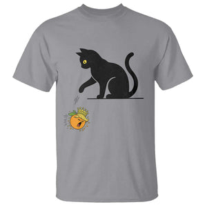Funny No Kings Black Cat T Shirt Rebellious Cat Lover Gift TS12 Sport Gray Print Your Wear