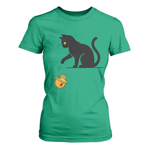 Funny No Kings Black Cat T Shirt For Women Rebellious Cat Lover Gift TS12 Irish Green Print Your Wear