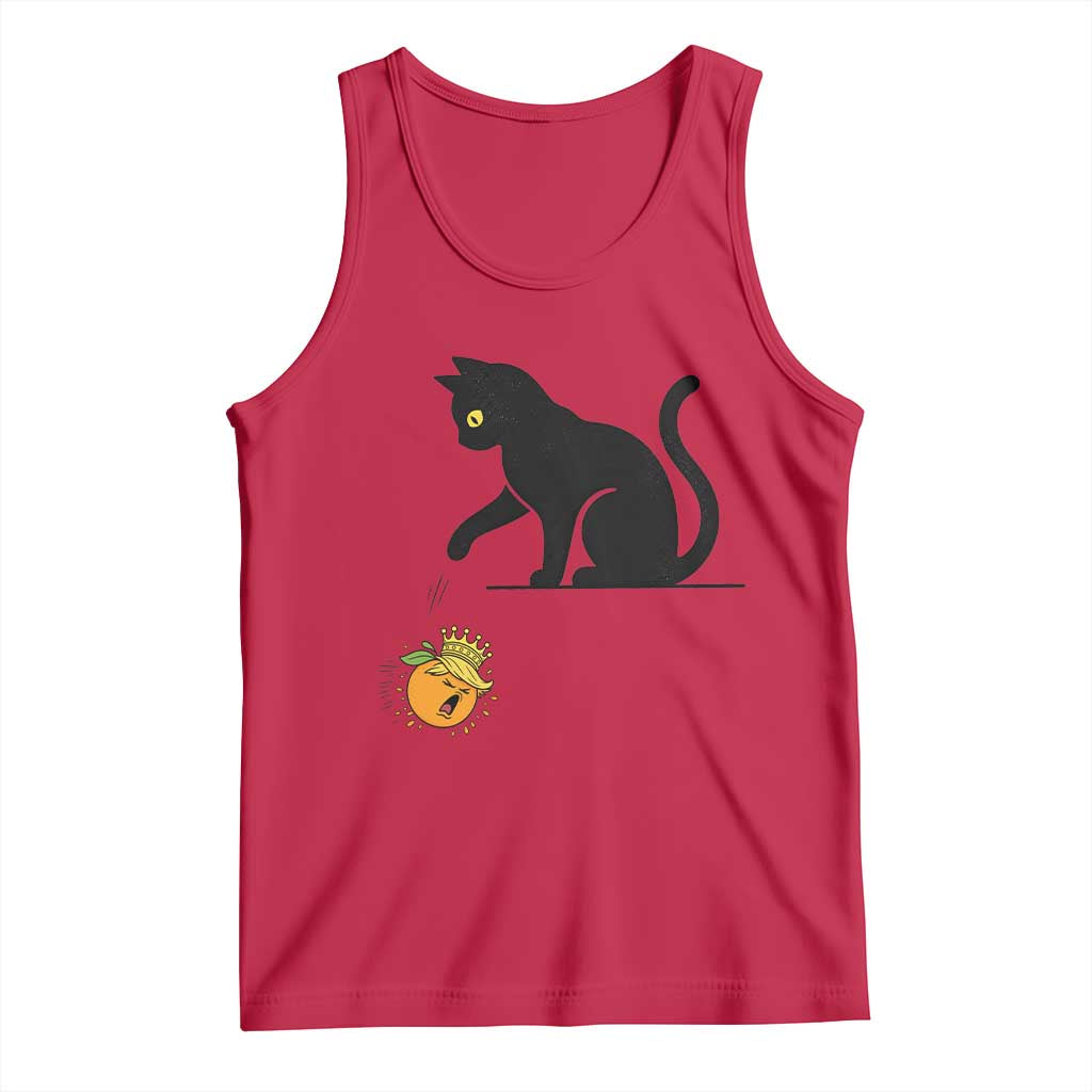 Funny No Kings Black Cat Tank Top Rebellious Cat Lover Gift TS12 Red Print Your Wear