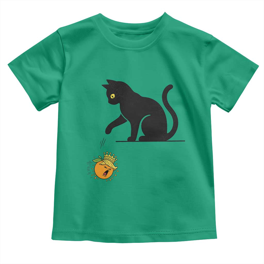 Funny No Kings Black Cat Toddler T Shirt Rebellious Cat Lover Gift TS12 Irish Green Print Your Wear