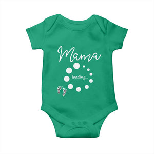 Mama Loading 2026 Baby Onesie Pregnancy Announcement Mothers Day TS12 Irish Green Print Your Wear
