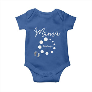 Mama Loading 2026 Baby Onesie Pregnancy Announcement Mothers Day TS12 Royal Blue Print Your Wear
