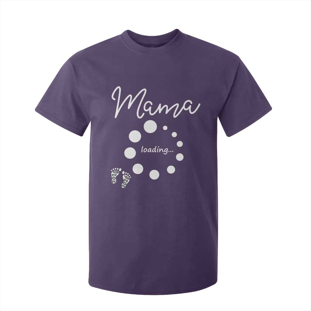 Mama Loading 2026 T Shirt For Kid Pregnancy Announcement Mothers Day TS12 Purple Print Your Wear