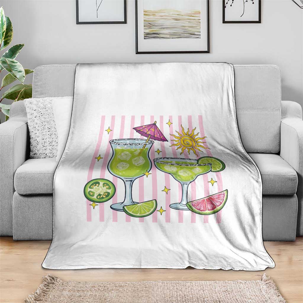 Tropical Margarita Summer Throw Blanket Beach Vacation Graphic TS12 Print Your Wear