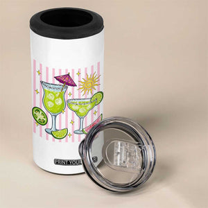 Tropical Margarita Summer 4 in 1 Can Cooler Tumbler Beach Vacation Graphic TS12 Print Your Wear
