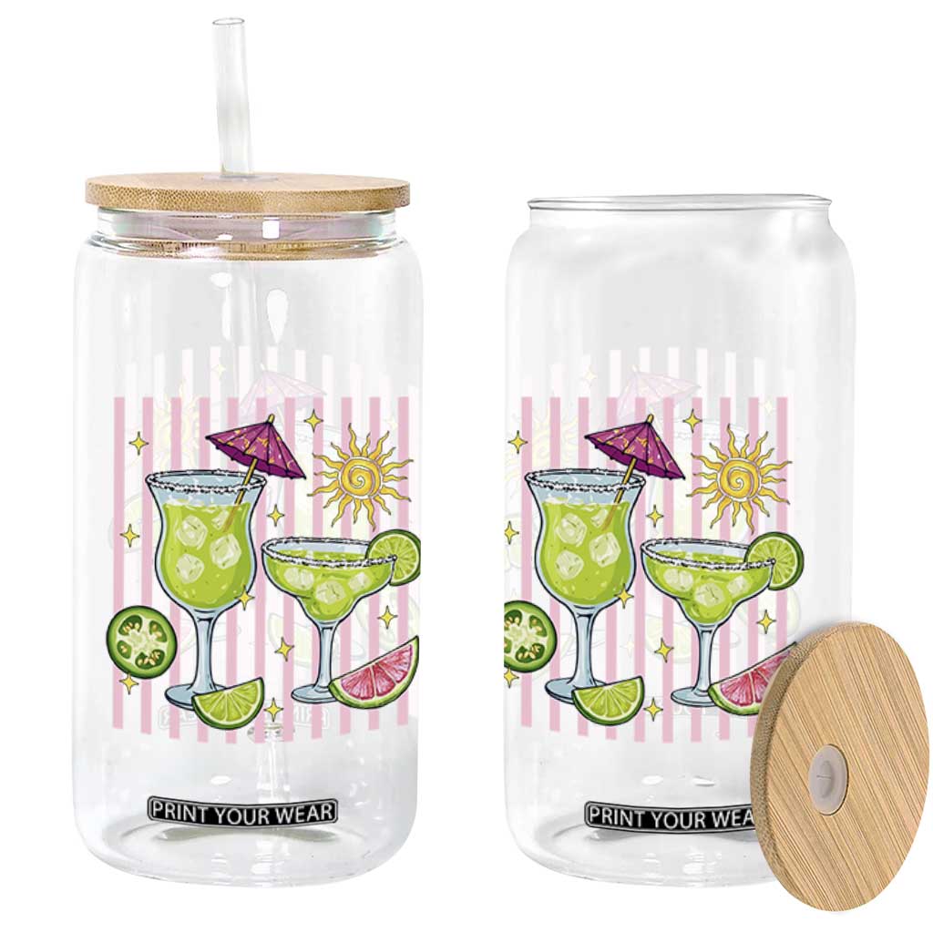 Tropical Margarita Summer Glass Can Beach Vacation Graphic TS12 Print Your Wear