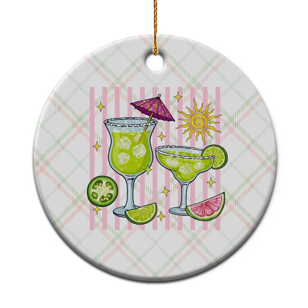 Tropical Margarita Summer Ceramic Ornament Beach Vacation Graphic TS12 1pc Christmas Plaid Print Your Wear