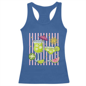 Tropical Margarita Summer Racerback Tank Top Beach Vacation Graphic TS12 Royal Blue Print Your Wear