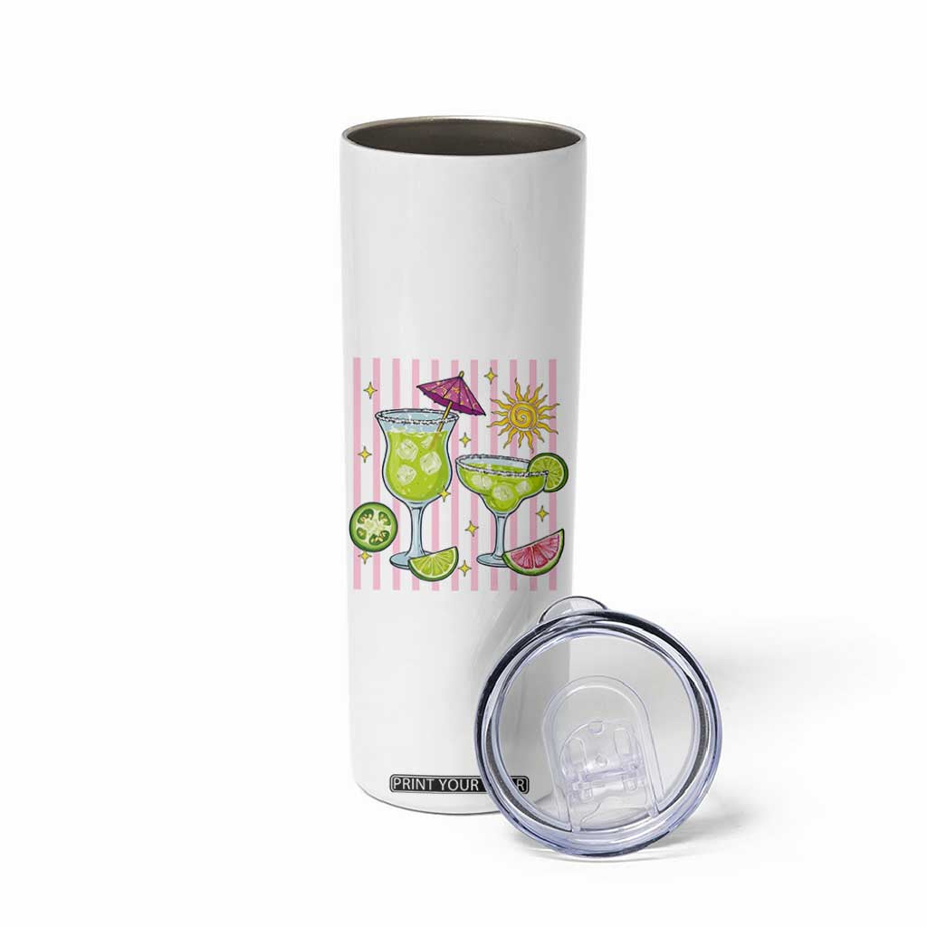 Tropical Margarita Summer Skinny Tumbler Beach Vacation Graphic TS12 Print Your Wear
