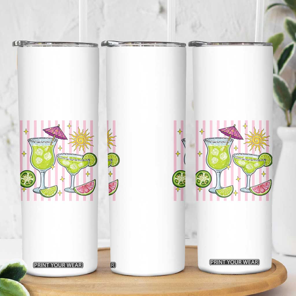 Tropical Margarita Summer Skinny Tumbler Beach Vacation Graphic TS12 Print Your Wear