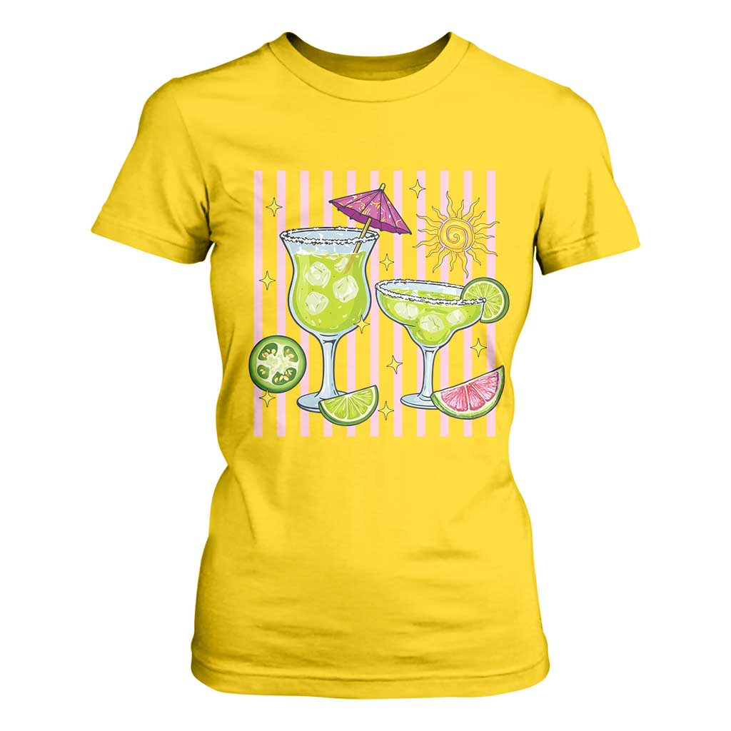 Tropical Margarita Summer T Shirt For Women Beach Vacation Graphic TS12 Daisy Print Your Wear