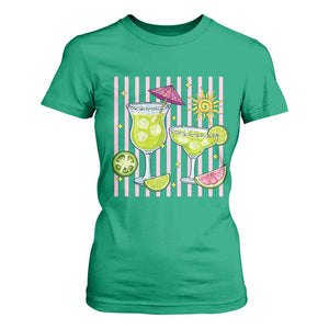 Tropical Margarita Summer T Shirt For Women Beach Vacation Graphic TS12 Irish Green Print Your Wear