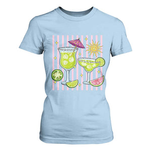 Tropical Margarita Summer T Shirt For Women Beach Vacation Graphic TS12 Light Blue Print Your Wear