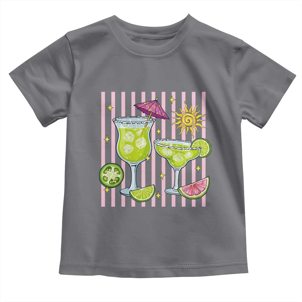 Tropical Margarita Summer Toddler T Shirt Beach Vacation Graphic TS12 Charcoal Print Your Wear
