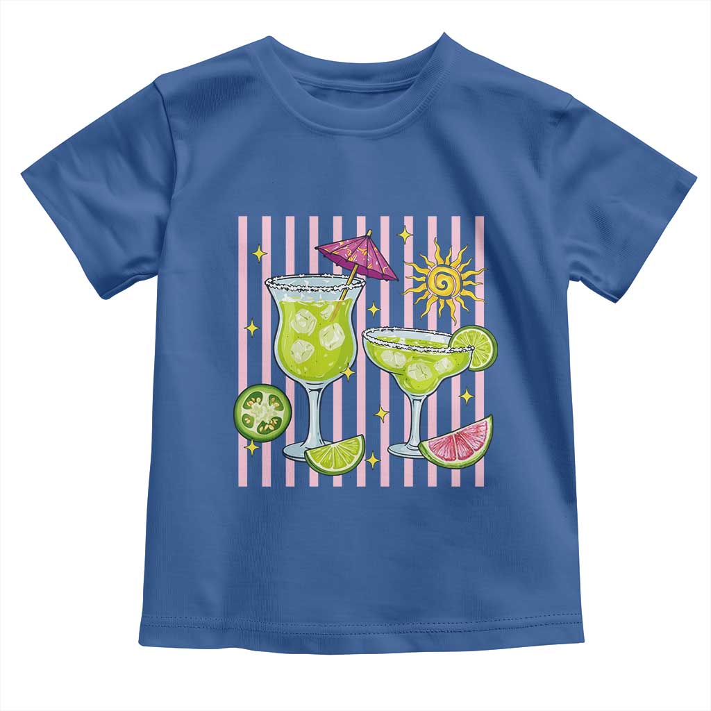 Tropical Margarita Summer Toddler T Shirt Beach Vacation Graphic TS12 Royal Blue Print Your Wear