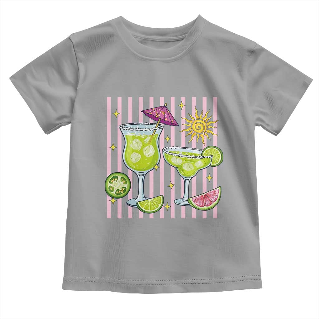 Tropical Margarita Summer Toddler T Shirt Beach Vacation Graphic TS12 Sport Gray Print Your Wear