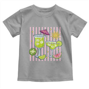 Tropical Margarita Summer Toddler T Shirt Beach Vacation Graphic TS12 Sport Gray Print Your Wear