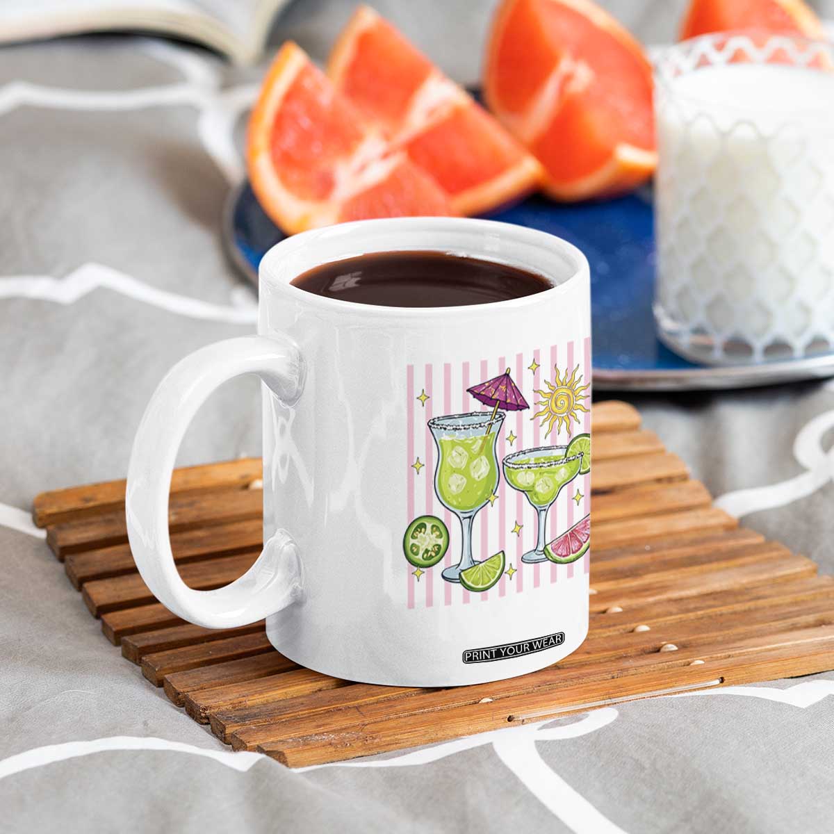 Tropical Margarita Summer Coffee Mug Beach Vacation Graphic TS12 Print Your Wear