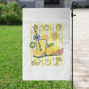 Striped Summer Lemonade Garden Flag Preppy Brushstroke Aesthetic Graphic TS12 Print Your Wear